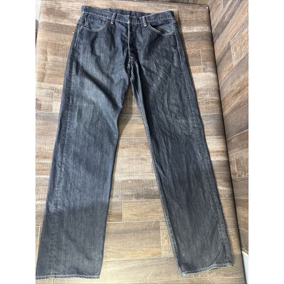 Men’s‎ 36x36 Levi’s 501 Button Fly Blue Jeans CA00342 Inseam 27” Dark Wash\\\\\\ - Picture 1 of 11